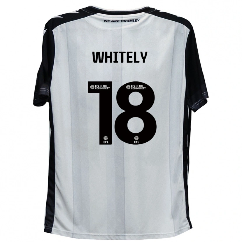 Danxen Kinder Corey Whitely #18 Weiß Schwarz Heimtrikot Trikot 2025/26 T-Shirt