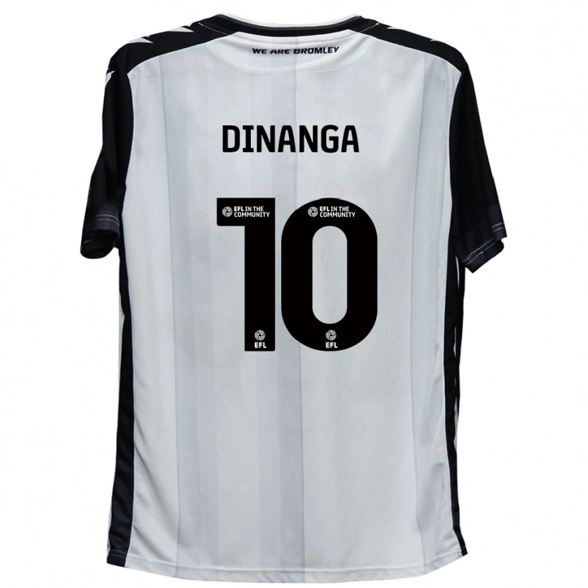 Danxen Kinder Marcus Dinanga #10 Weiß Schwarz Heimtrikot Trikot 2025/26 T-Shirt