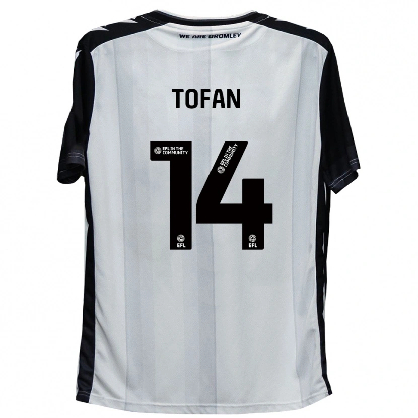 Danxen Kinder Rob Tofan #14 Weiß Schwarz Heimtrikot Trikot 2025/26 T-Shirt