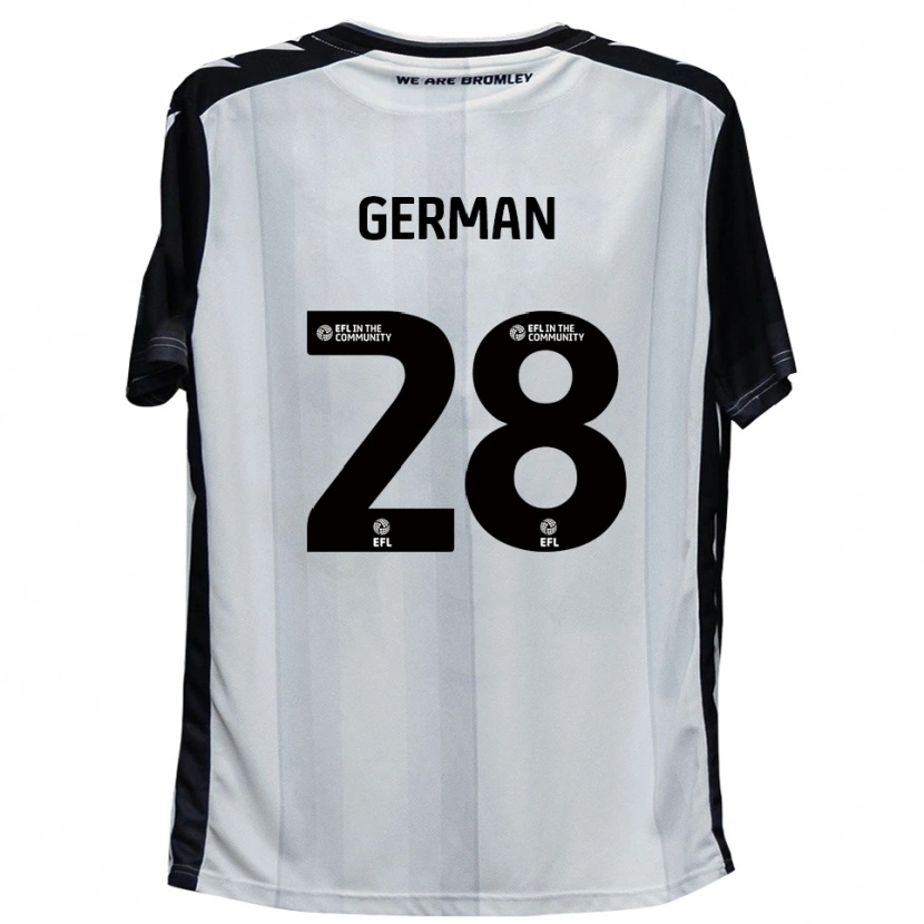 Danxen Kinder Sam German #28 Weiß Schwarz Heimtrikot Trikot 2025/26 T-Shirt