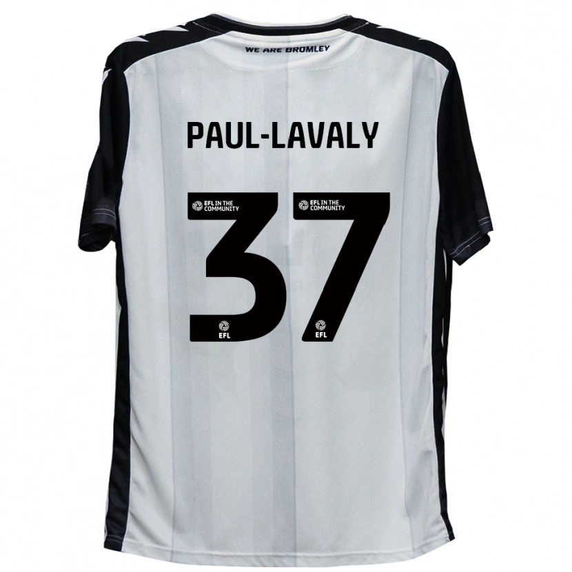 Danxen Kinder Nathan Paul-Lavaly #37 Weiß Schwarz Heimtrikot Trikot 2025/26 T-Shirt