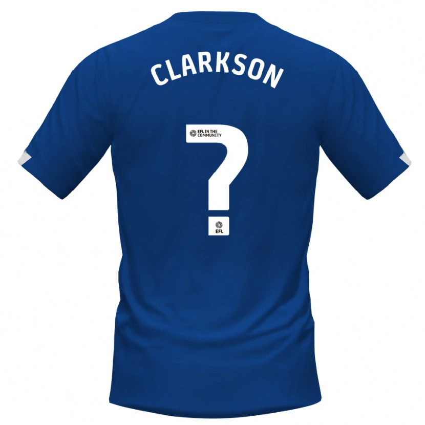 Danxen Kinder Megan Clarkson #0 Blau Weiß Heimtrikot Trikot 2025/26 T-Shirt