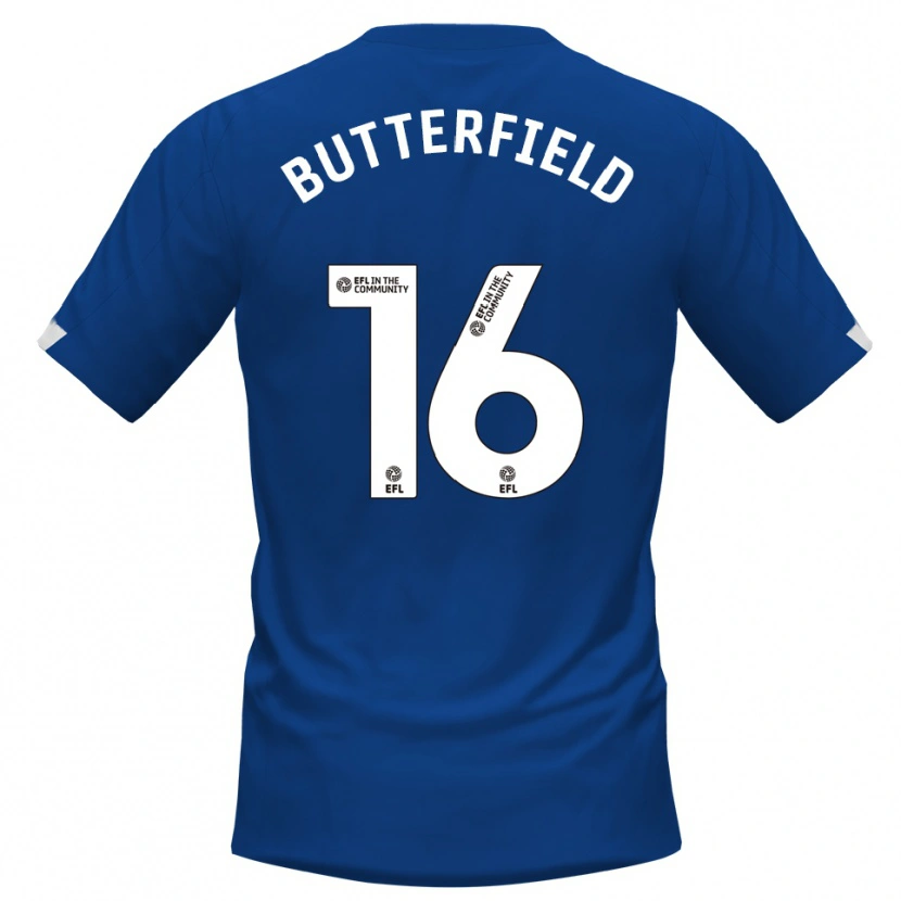 Danxen Kinder Luke Butterfield #16 Blau Weiß Heimtrikot Trikot 2025/26 T-Shirt