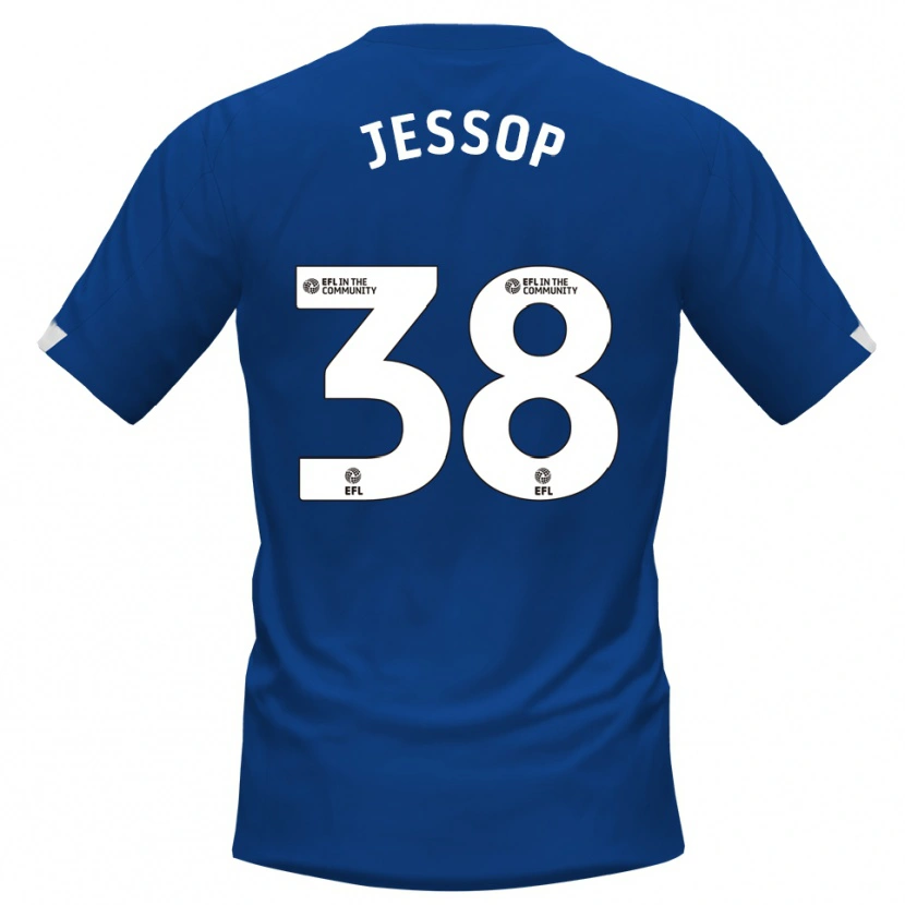 Danxen Kinder Liam Jessop #38 Blau Weiß Heimtrikot Trikot 2025/26 T-Shirt