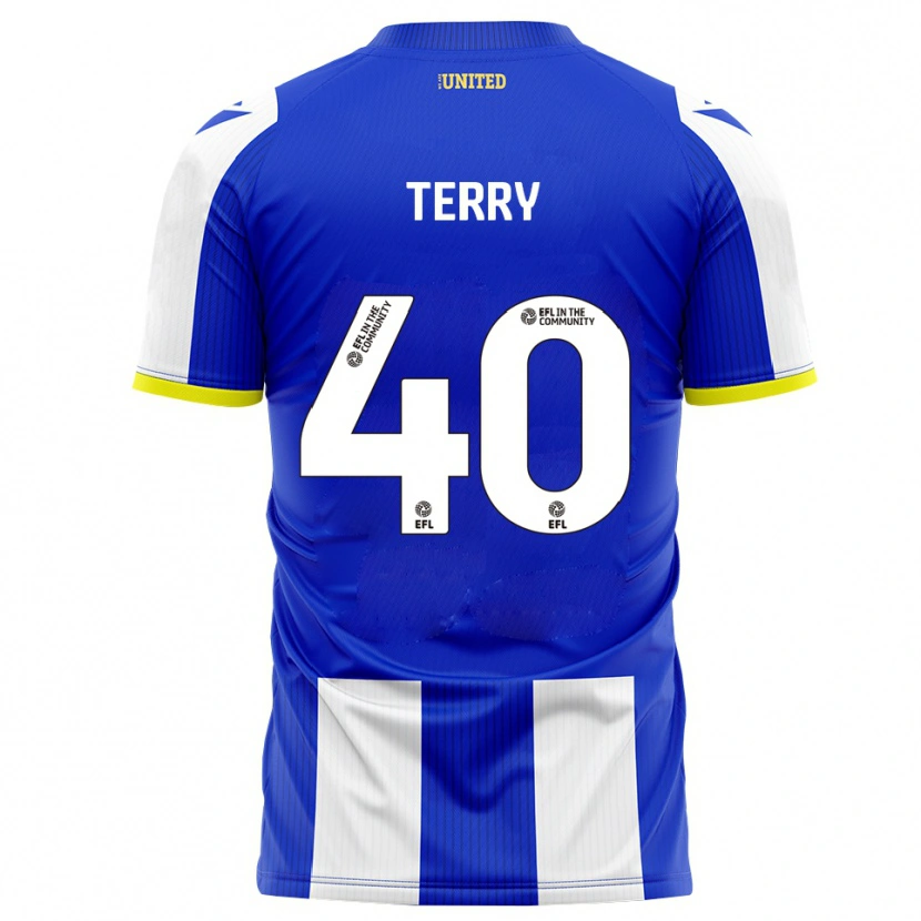 Danxen Kinder Frankie Terry #40 Blau Weiß Heimtrikot Trikot 2025/26 T-Shirt