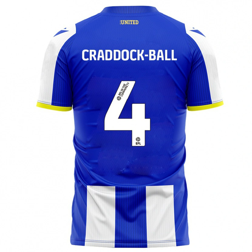 Danxen Kinder Cassie Craddock-Ball #4 Blau Weiß Heimtrikot Trikot 2025/26 T-Shirt