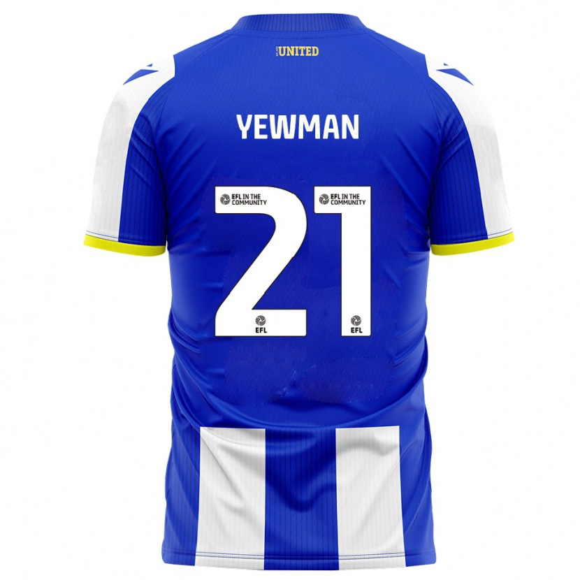 Danxen Kinder Lucy Yewman #21 Blau Weiß Heimtrikot Trikot 2025/26 T-Shirt