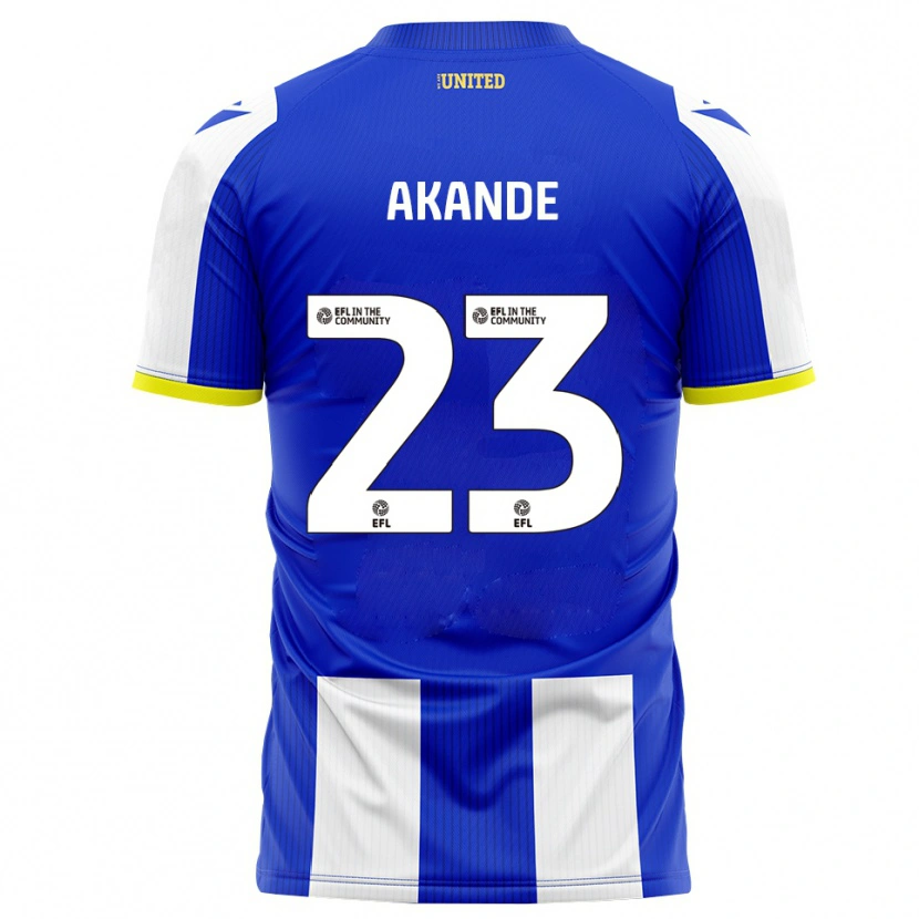 Danxen Kinder Adrian Akande #23 Blau Weiß Heimtrikot Trikot 2025/26 T-Shirt