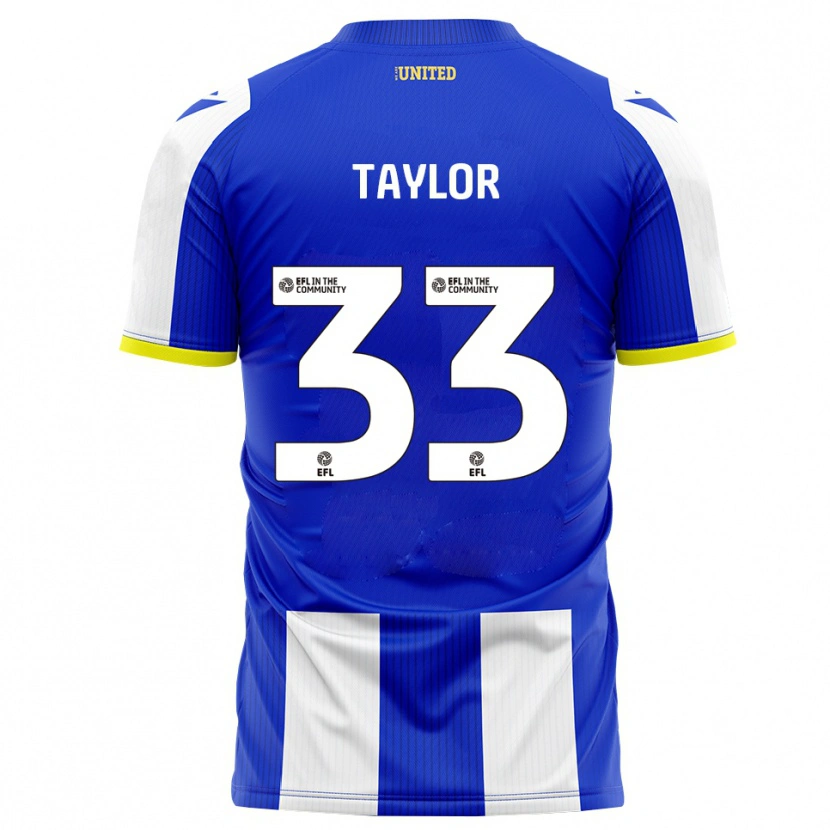 Danxen Kinder Lyle Taylor #33 Blau Weiß Heimtrikot Trikot 2025/26 T-Shirt