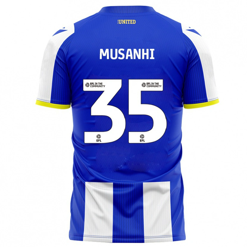 Danxen Kinder Kurai Musanhi #35 Blau Weiß Heimtrikot Trikot 2025/26 T-Shirt