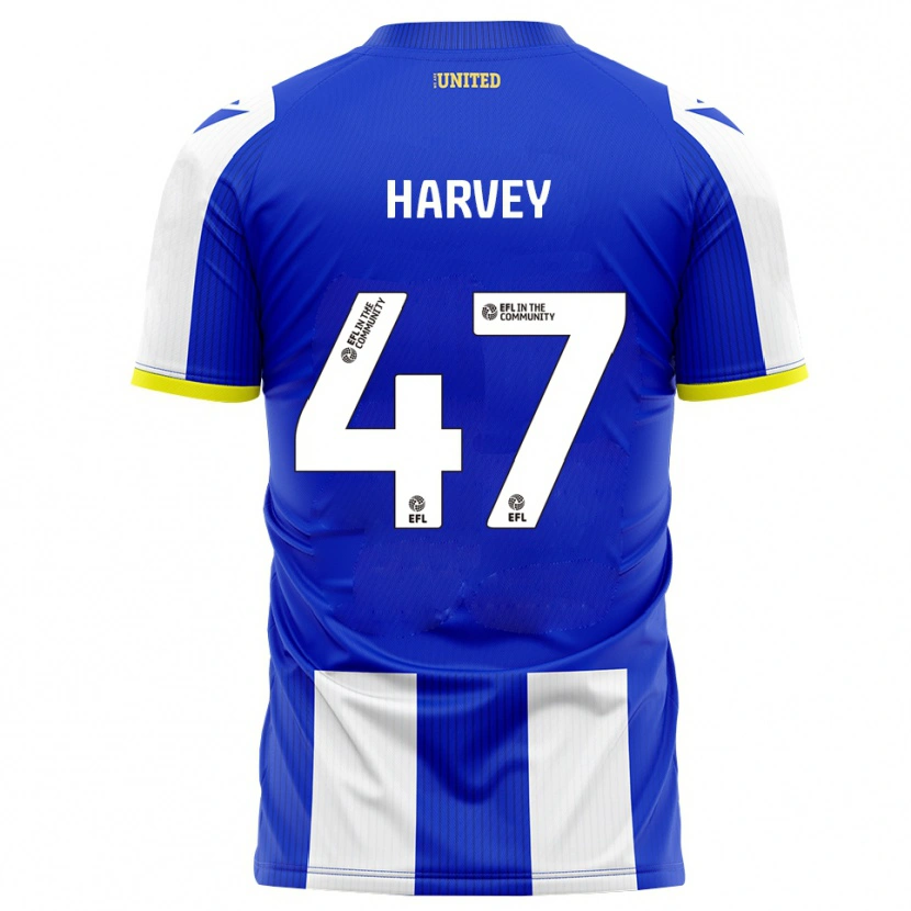 Danxen Kinder Ronnie Harvey #47 Blau Weiß Heimtrikot Trikot 2025/26 T-Shirt