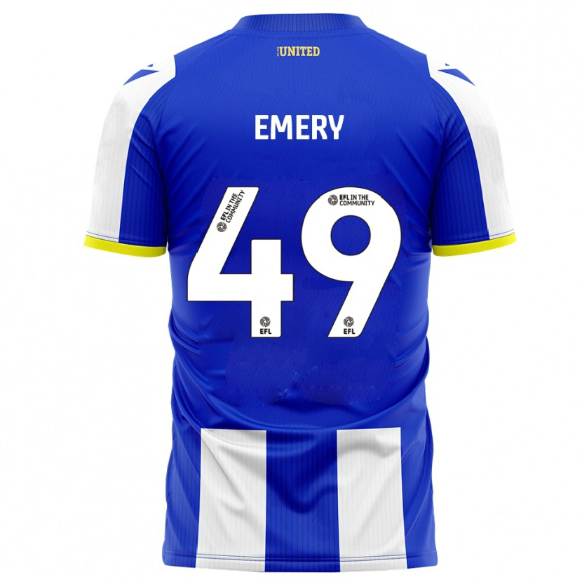 Danxen Kinder Lennox Emery #49 Blau Weiß Heimtrikot Trikot 2025/26 T-Shirt
