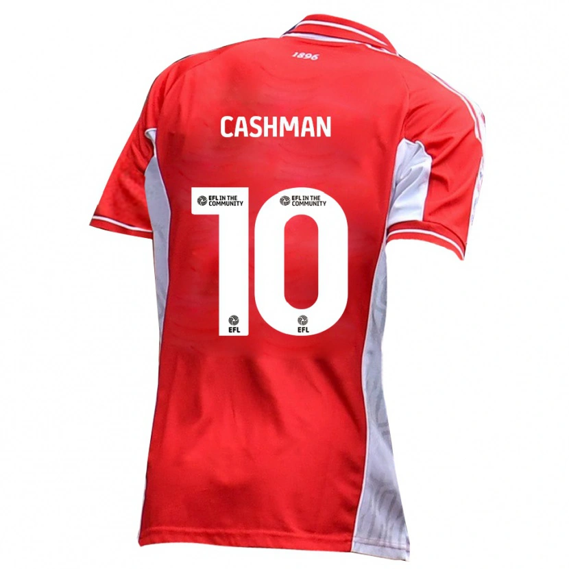 Danxen Kinder Danny Cashman #10 Rot Weiß Heimtrikot Trikot 2025/26 T-Shirt