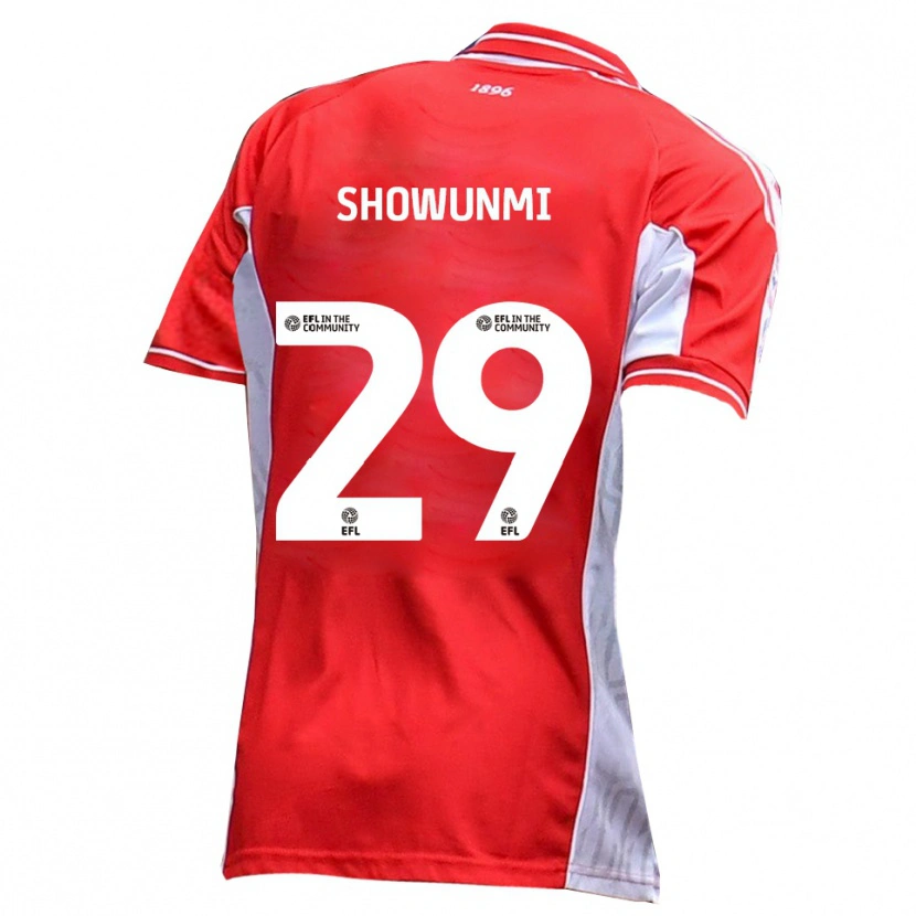 Danxen Kinder Tola Showunmi #29 Rot Weiß Heimtrikot Trikot 2025/26 T-Shirt