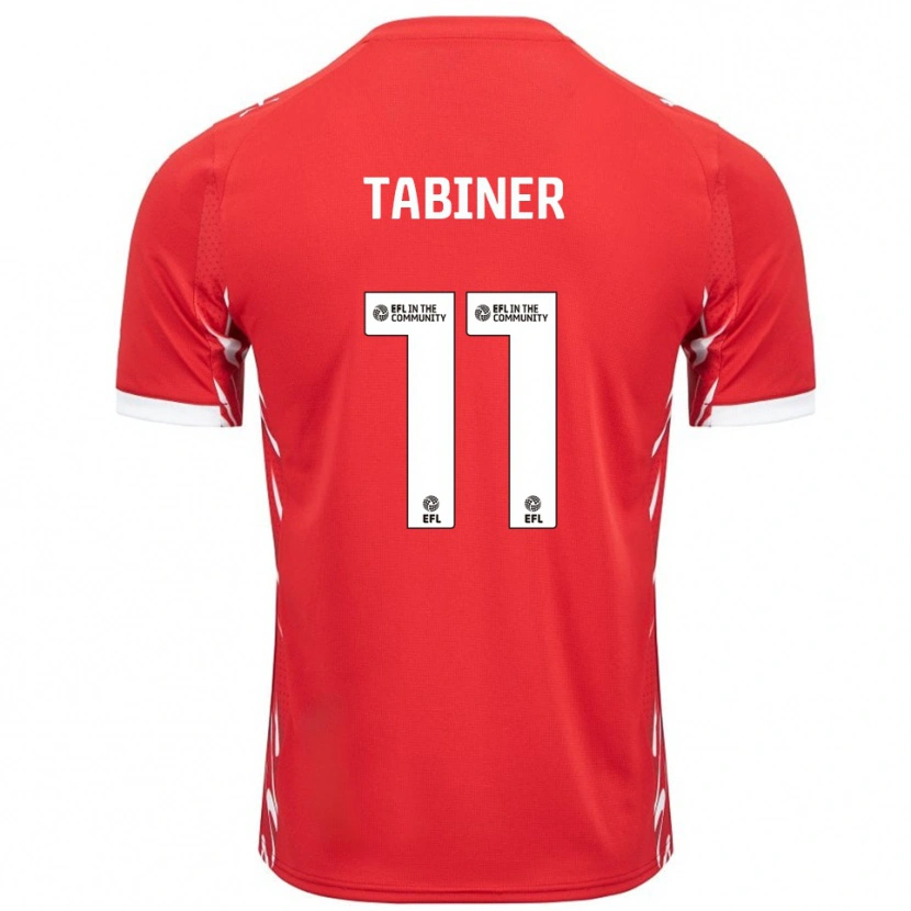 Danxen Kinder Joel Tabiner #11 Rot Weiß Heimtrikot Trikot 2025/26 T-Shirt