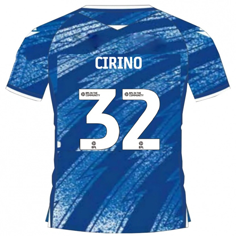 Danxen Kinder Lenni Cirino #32 Blau Weiß Heimtrikot Trikot 2025/26 T-Shirt