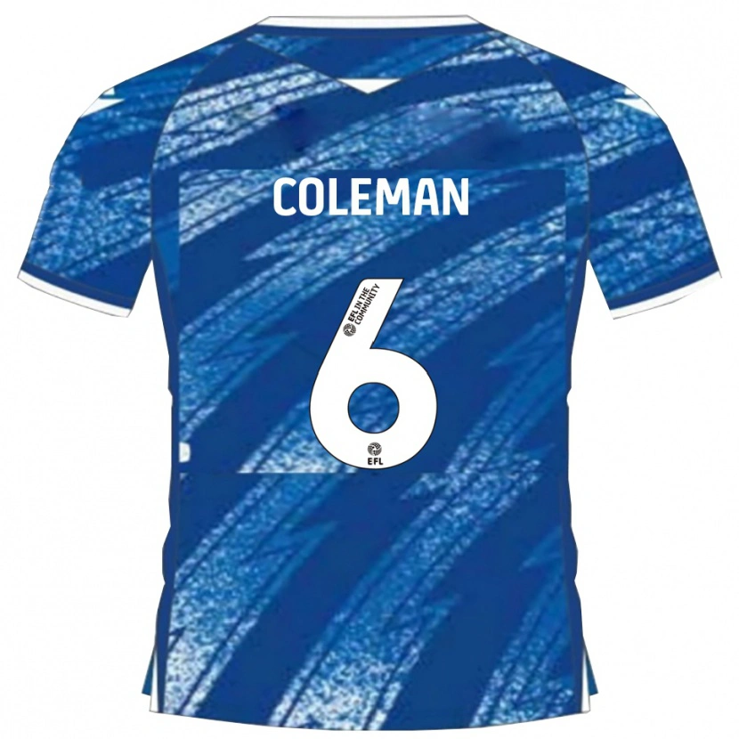 Danxen Kinder Ethan Coleman #6 Blau Weiß Heimtrikot Trikot 2025/26 T-Shirt