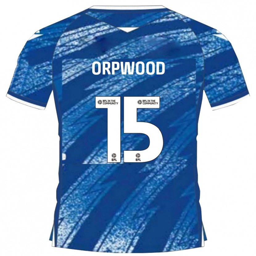Danxen Kinder Jo Orpwood #15 Blau Weiß Heimtrikot Trikot 2025/26 T-Shirt