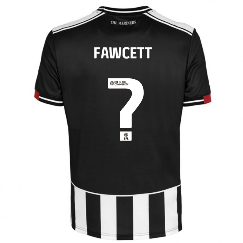 Danxen Kinder Izzy Fawcett #0 Schwarz Weiß Rot Heimtrikot Trikot 2025/26 T-Shirt