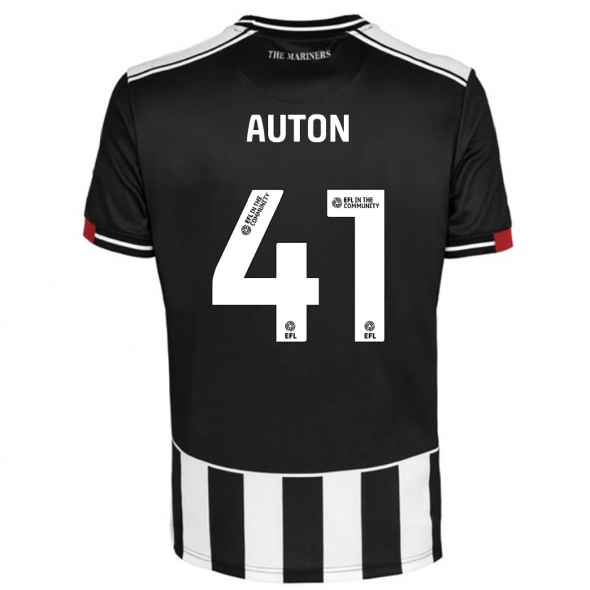 Danxen Kinder Sebastian Auton #41 Schwarz Weiß Rot Heimtrikot Trikot 2025/26 T-Shirt