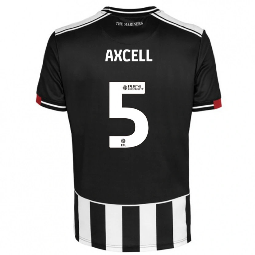 Danxen Kinder Finley Axcell #5 Schwarz Weiß Rot Heimtrikot Trikot 2025/26 T-Shirt
