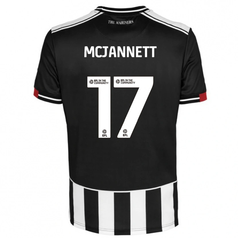 Danxen Kinder Cameron Mcjannett #17 Schwarz Weiß Rot Heimtrikot Trikot 2025/26 T-Shirt