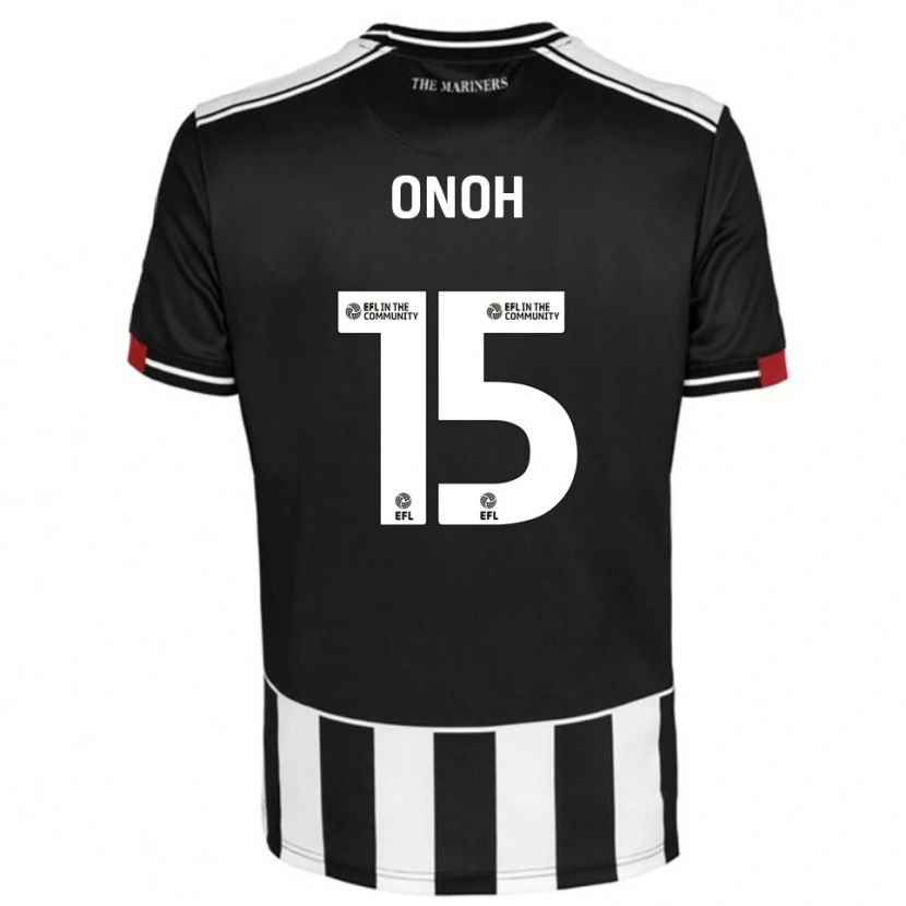 Danxen Kinder Fortune Onoh #15 Schwarz Weiß Rot Heimtrikot Trikot 2025/26 T-Shirt