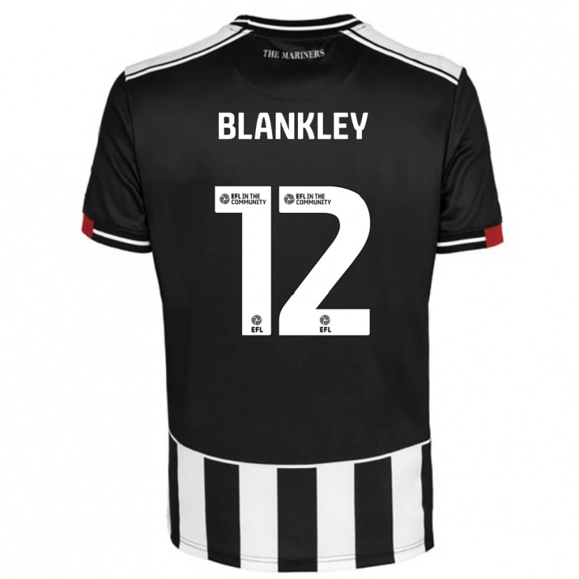 Danxen Kinder Jaxon Blankley #12 Schwarz Weiß Rot Heimtrikot Trikot 2025/26 T-Shirt