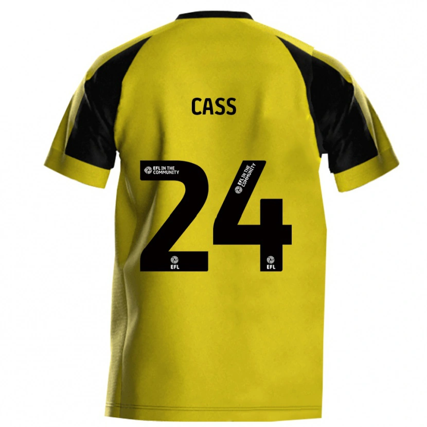 Danxen Kinder Lewis Cass #24 Gelb Grau Heimtrikot Trikot 2025/26 T-Shirt