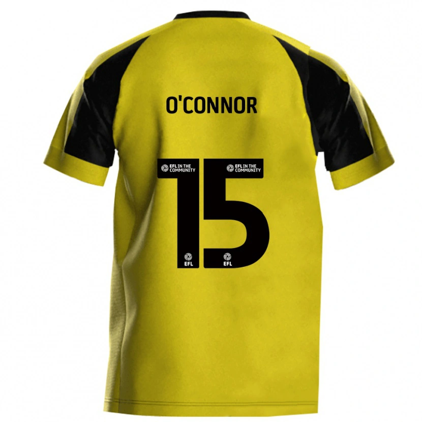 Danxen Kinder Anthony O'connor #15 Gelb Grau Heimtrikot Trikot 2025/26 T-Shirt