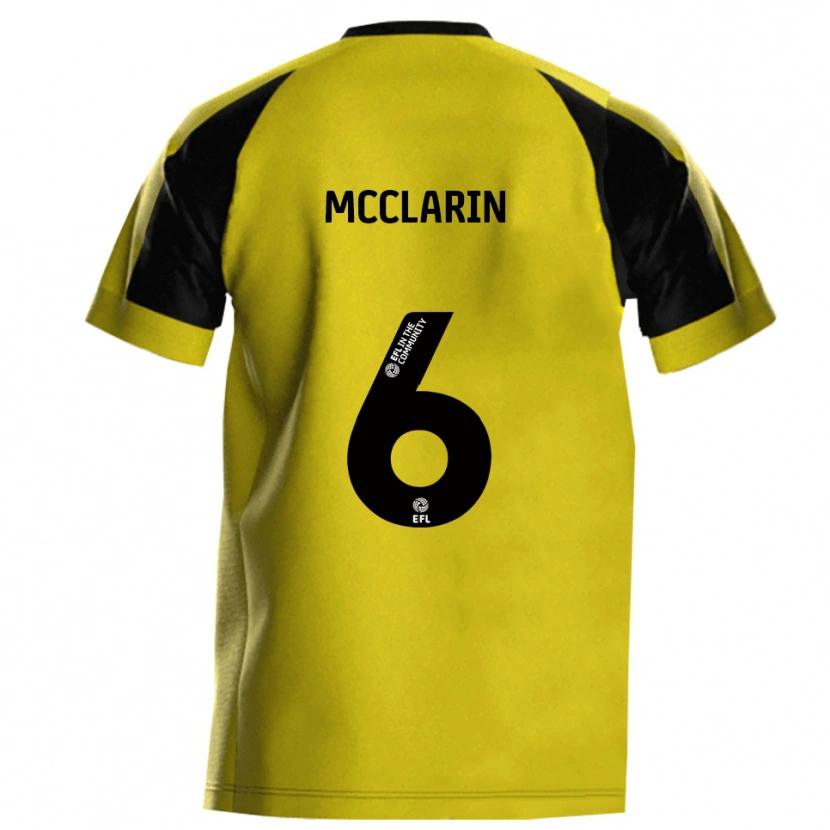 Danxen Kinder Jack Mcclarin #6 Gelb Grau Heimtrikot Trikot 2025/26 T-Shirt