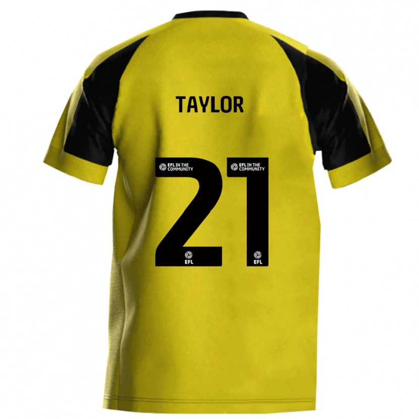 Danxen Kinder Ellis Taylor #21 Gelb Grau Heimtrikot Trikot 2025/26 T-Shirt