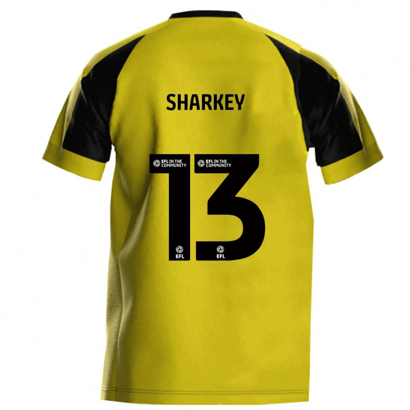 Danxen Kinder Toby Sharkey #13 Gelb Grau Heimtrikot Trikot 2025/26 T-Shirt