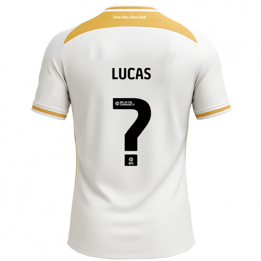 Danxen Kinder Dani Lucas #0 Weiß Gold Heimtrikot Trikot 2025/26 T-Shirt