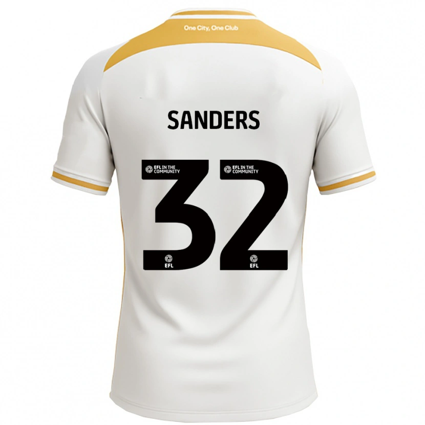Danxen Kinder Jack Sanders #32 Weiß Gold Heimtrikot Trikot 2025/26 T-Shirt