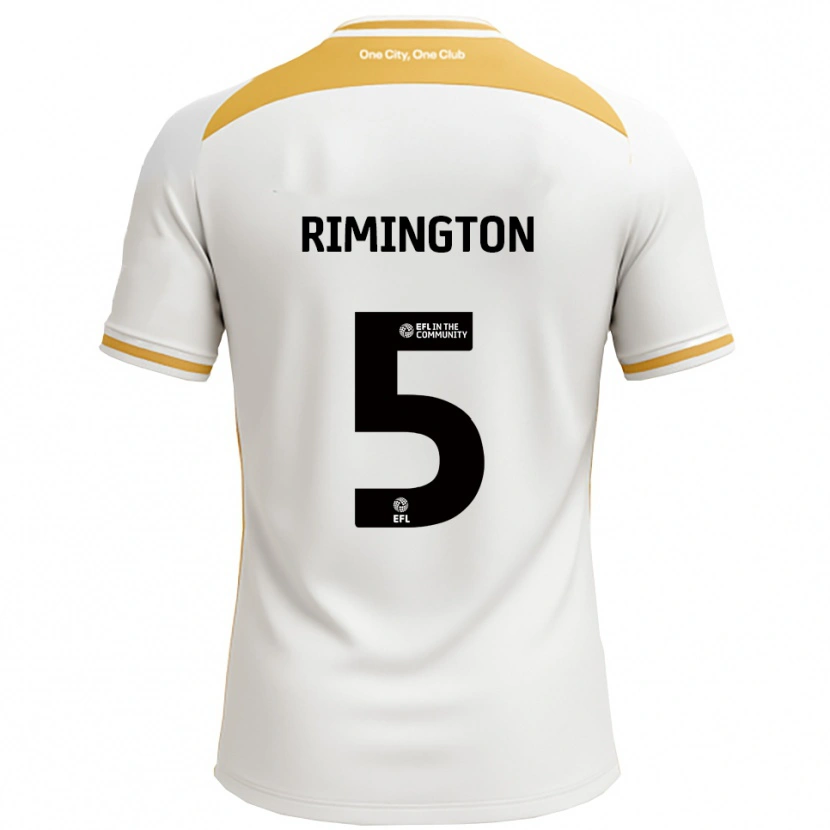 Danxen Kinder Isabelle Rimington #5 Weiß Gold Heimtrikot Trikot 2025/26 T-Shirt