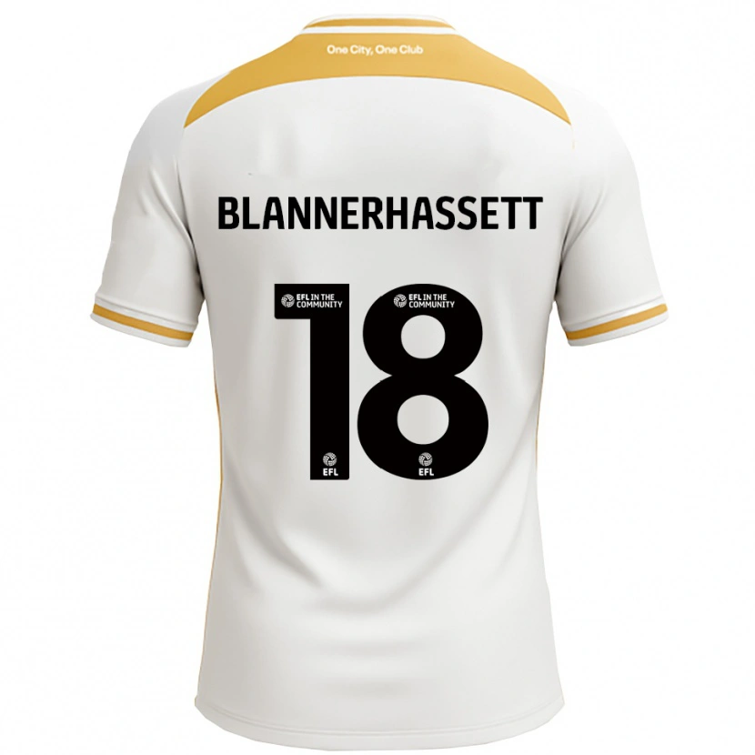 Danxen Kinder Tommy Blannerhassett #18 Weiß Gold Heimtrikot Trikot 2025/26 T-Shirt