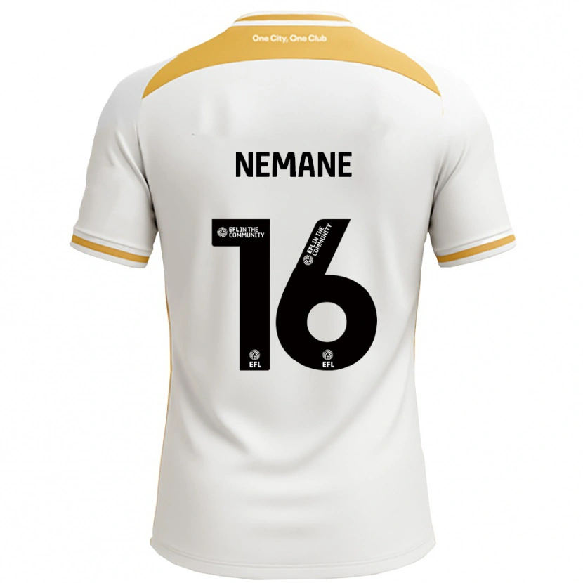 Danxen Kinder Aaron Nemane #16 Weiß Gold Heimtrikot Trikot 2025/26 T-Shirt