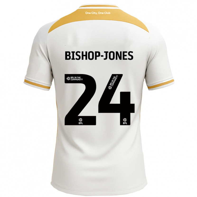 Danxen Kinder Ruby Bishop-Jones #24 Weiß Gold Heimtrikot Trikot 2025/26 T-Shirt