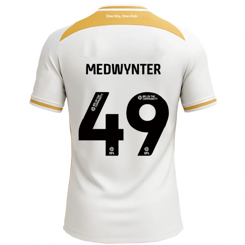 Danxen Kinder Chase Medwynter #49 Weiß Gold Heimtrikot Trikot 2025/26 T-Shirt