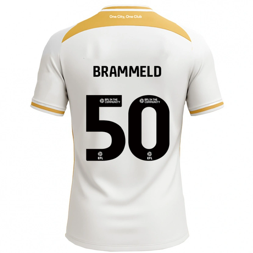 Danxen Kinder Michael Brammeld #50 Weiß Gold Heimtrikot Trikot 2025/26 T-Shirt
