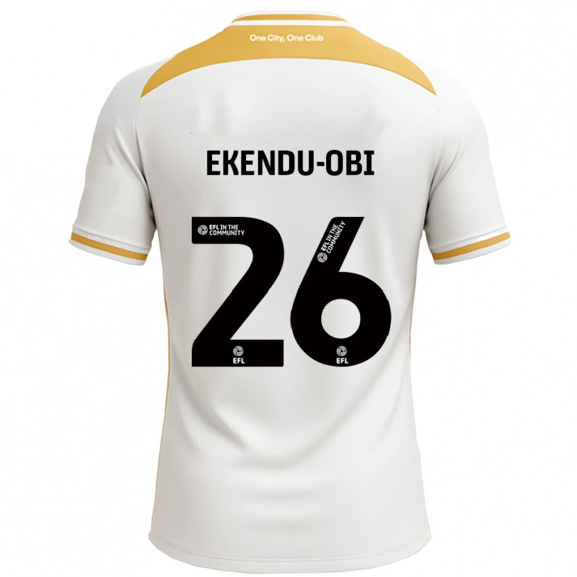 Danxen Kinder Ugomma Ekendu-Obi #26 Weiß Gold Heimtrikot Trikot 2025/26 T-Shirt
