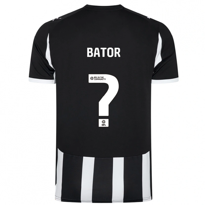 Danxen Kinder Sam Bator #0 Schwarz Weiß Heimtrikot Trikot 2025/26 T-Shirt