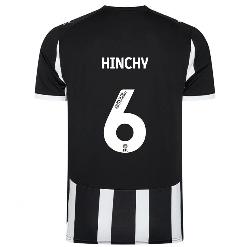 Danxen Kinder Jack Hinchy #6 Schwarz Weiß Heimtrikot Trikot 2025/26 T-Shirt