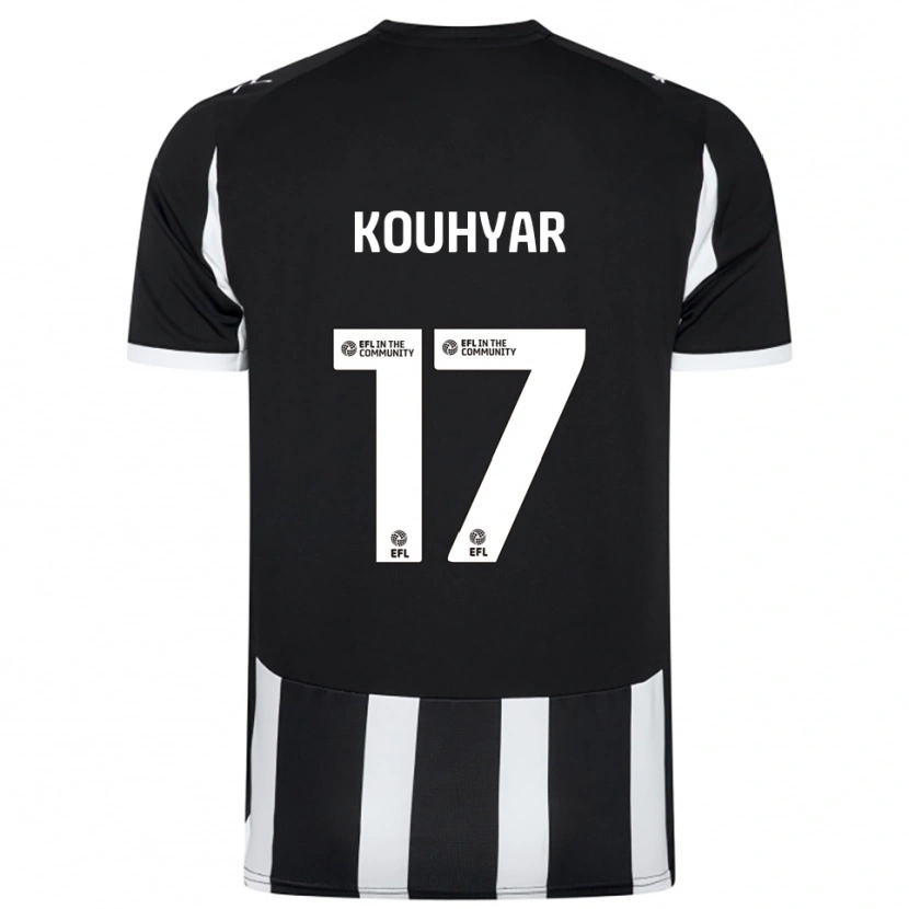 Danxen Kinder Maziar Kouhyar #17 Schwarz Weiß Heimtrikot Trikot 2025/26 T-Shirt