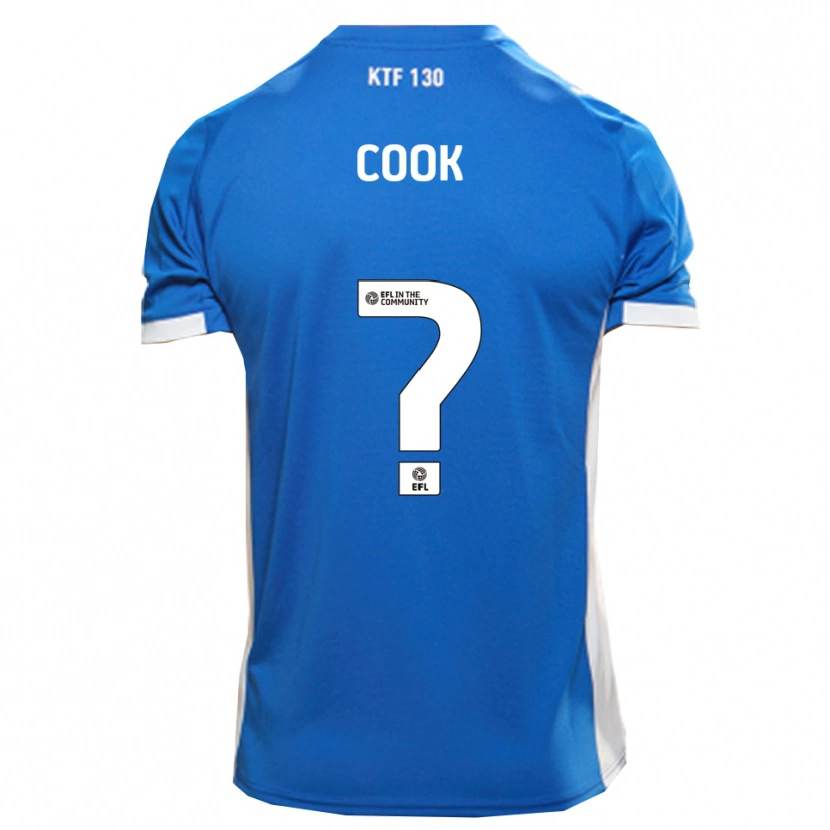 Danxen Kinder Cook #0 Blau Weiß Heimtrikot Trikot 2025/26 T-Shirt