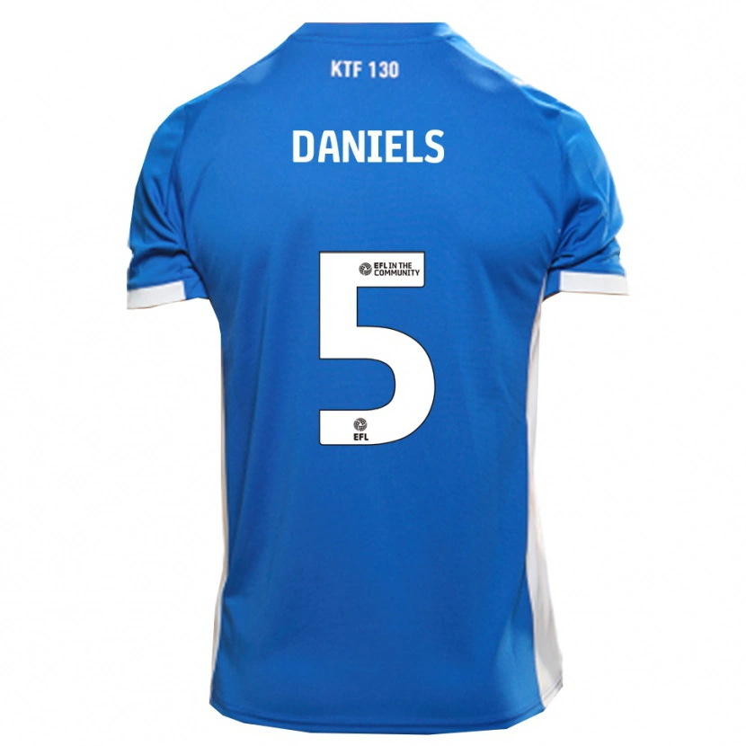 Danxen Kinder Donervon Daniels #5 Blau Weiß Heimtrikot Trikot 2025/26 T-Shirt