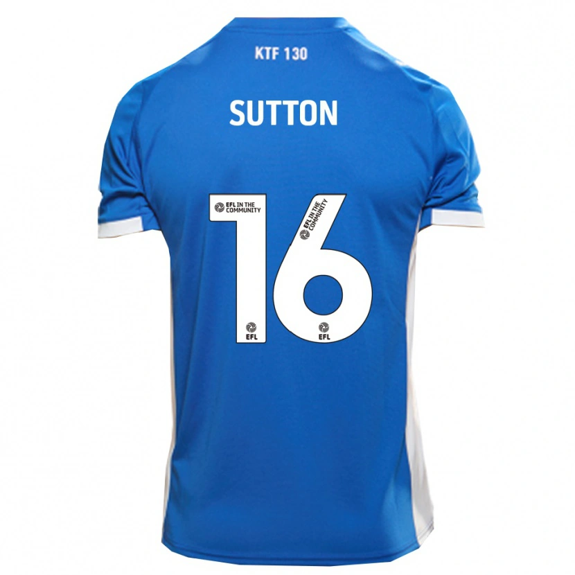 Danxen Kinder Will Sutton #16 Blau Weiß Heimtrikot Trikot 2025/26 T-Shirt
