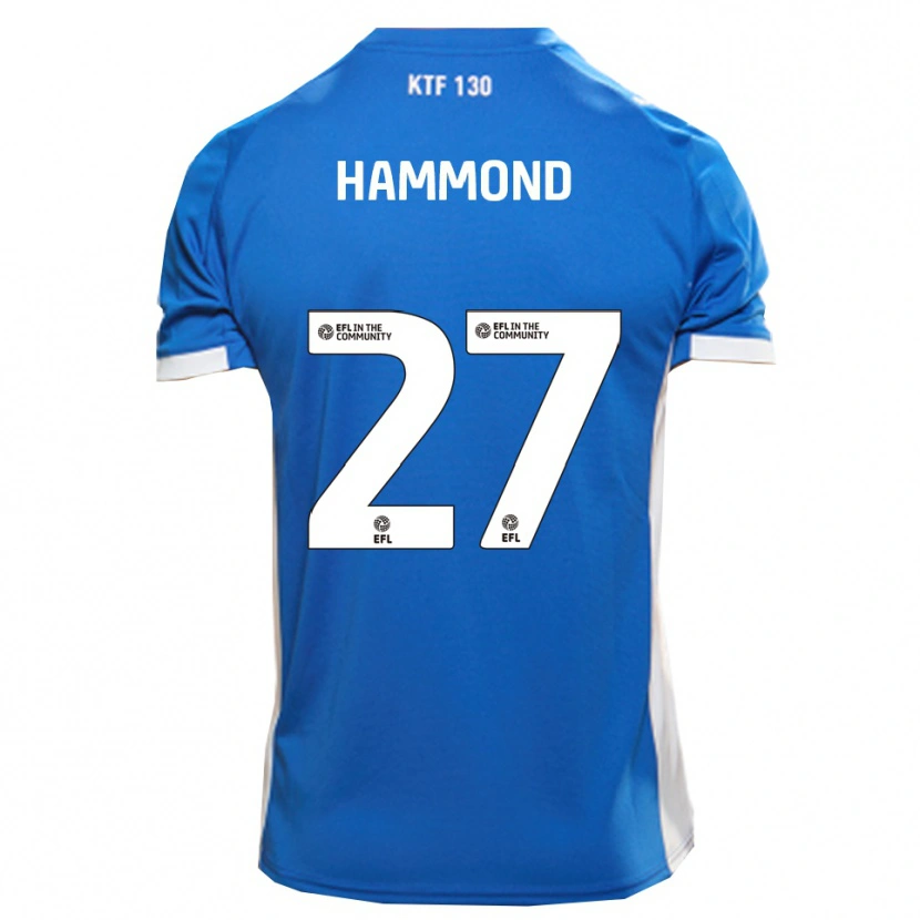 Danxen Kinder Oliver Hammond #27 Blau Weiß Heimtrikot Trikot 2025/26 T-Shirt