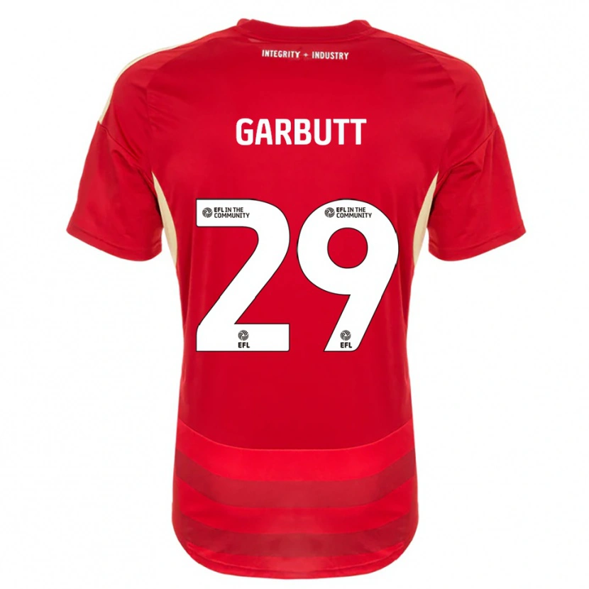 Danxen Kinder Luke Garbutt #29 Rot Weiß Heimtrikot Trikot 2025/26 T-Shirt